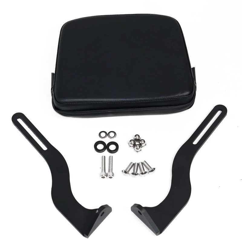 Motorcycle Passenger Sissy Bar Adjustable Backrest Pad Compatible with Harley