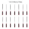 Vistreck 19 Pcs Files Tool Set, Steel File, Flat/Half-Round/Round Files