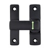 Wocoe 3 Packs Black 90/180° Barn Door Lock，Zinc Alloy Flip