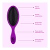 Cepillo Wet Brush Detangler original Púrpura unisex 1 pza