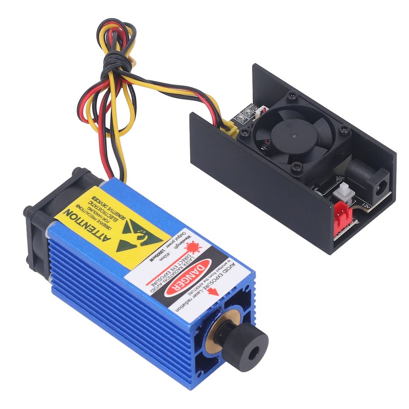 12V 10W Engraver Laser Module Focusable Engraving Machine Blue Light