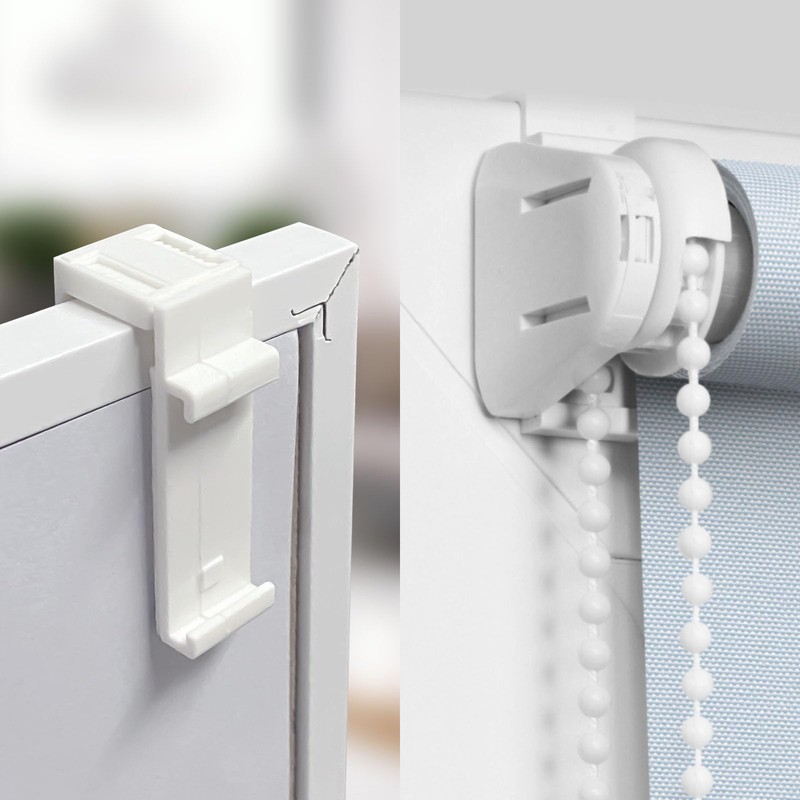 RAFIYU Pack of 8 Clamp Holders for Klemmfix Roller Blind