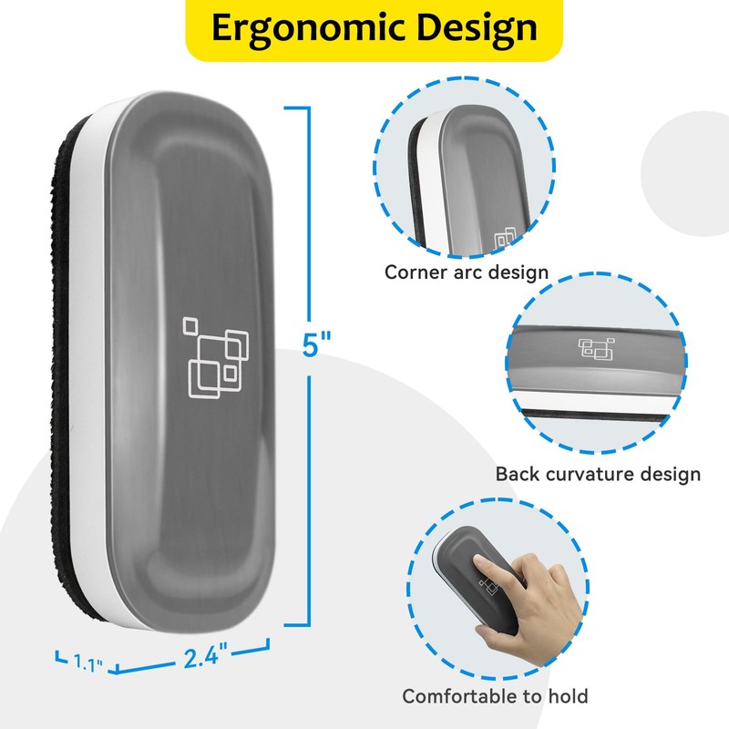 maxtek Whiteboard Eraser, Strong Magnetic White Board Eraser, Whiteboard Rubber