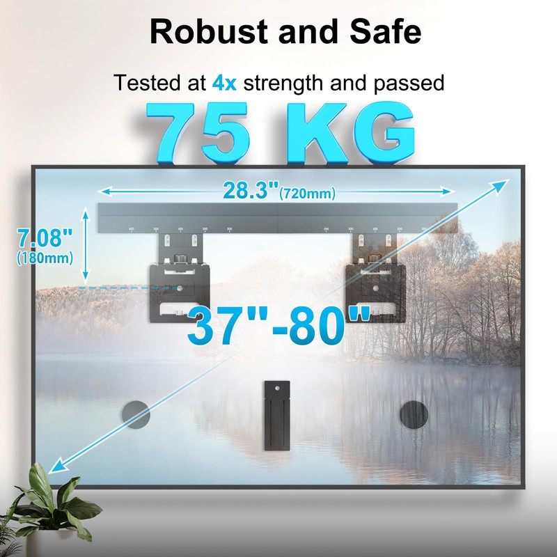 Ultra Slim TV Wall Mount for 37 to 80 inch