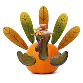 FORUP Thanksgiving Pumpkin Turkey Making Kit, Turkey Decor Kit, Thanksgiving Decoration for Autumn Fall Thanksgiving Harvest Home Decor