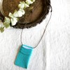 [blue bloom] bb014 ID Card Holder, Genuine Leather, Neck Strap,