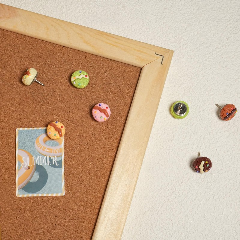60Pcs Mini Push Pins Food Thumb Tacks for Photo Wall