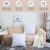 Nalitex Throw Pillow Inserts (Pack of 2, White) Decorative Throw