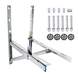 Wall Mounting Bracket for 9000-24000 BTU Condenser，Ac Support Brackets Rust Free Stainless Steel for Mini Split Air Conditioner Heat Pump Systems. (Small（9000-24000BTU）)