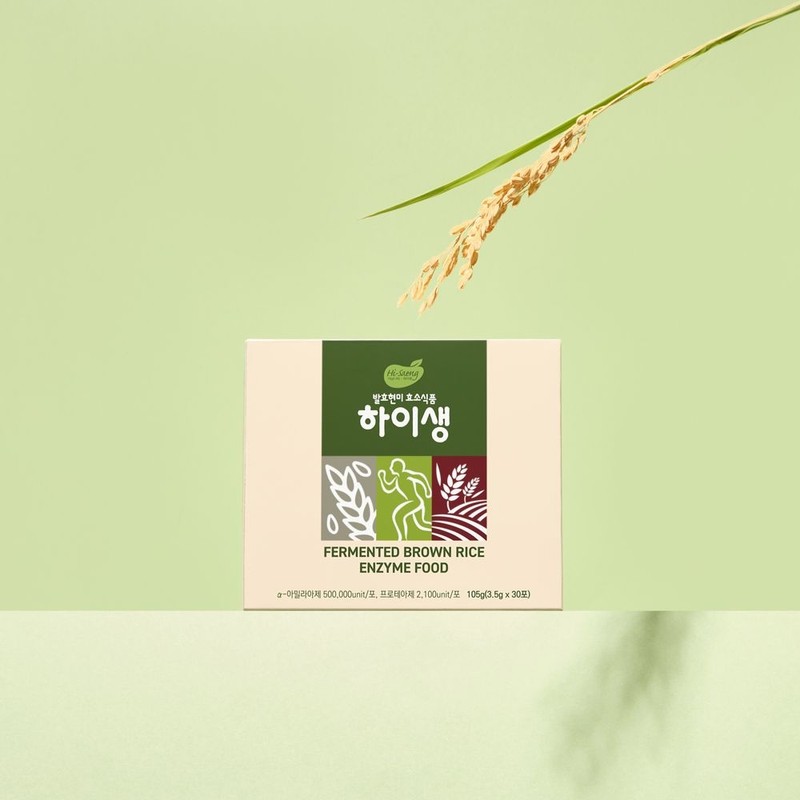 Hi Saeng Fermented brown rice enzyme high raw 30 sachets