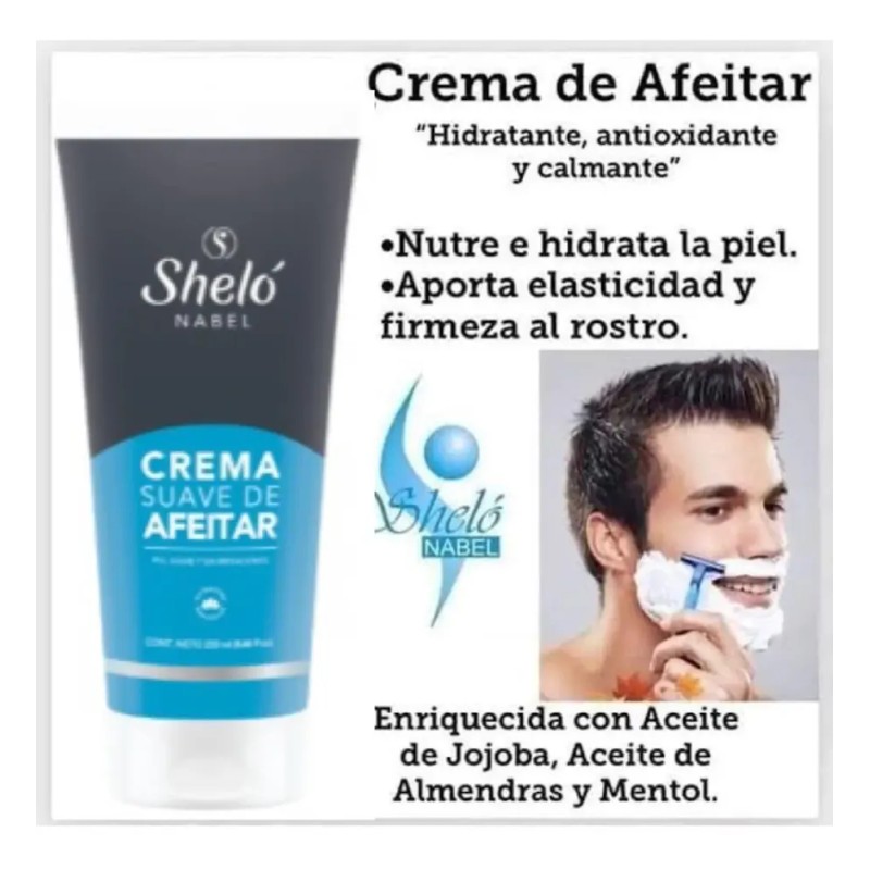Crema Suave De Afeitar + Crema Depiladora Piel Sensible Shel