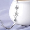 TREE NEST Pulseras de la Estrella para Mujeres,Circonio Cúbico Charm