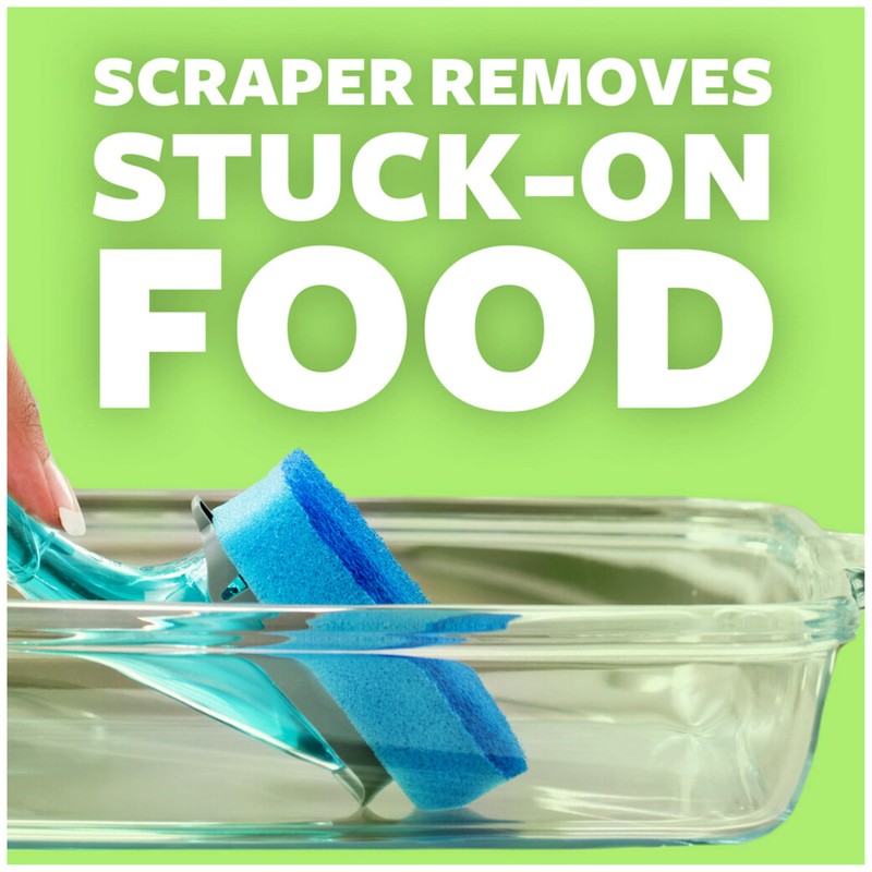 Scotch-Brite Non-Scratch Dishwand, Scrubber for Cleaning Kitchen, Bathroom, and Household,