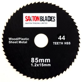 Saxton 85mm TCT Tile HSS Circular Saw Blades Worx Worxsaw Bosch Makita Ryobi Pack B