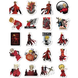 Stickers 20 Pcs Per Pack Trigun Laptop Aesthetic Vinyl Colorful Waterproof Water Bottle Bumper Car Bike Luggage Guitar Skateboard