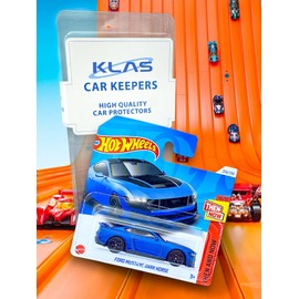 Hot Wheels Ford Mustang Dark Horse (Matt Blue & Matt Black) 10/10 Then and Now - 2024-250/250 (Short Card) - includes a KLAS Car Keeper Protector Case - HRY93