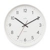Acctim Aster Non-Ticking Sweep Sleek Wall Clock (White)