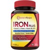 Doctor's Recipes Iron Supplement, Iron Bisglycinate with Vitamin C, B6,