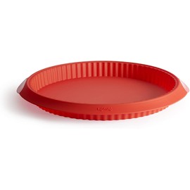 Lékué Quiche-Form, Silikon, rot, 28 cm