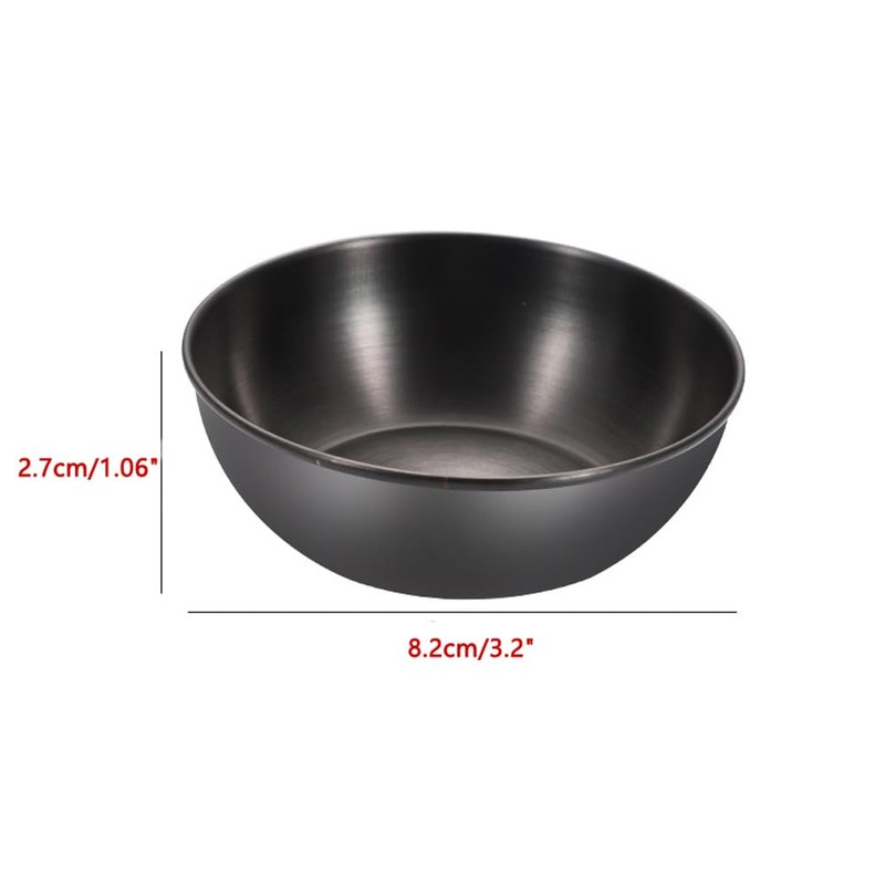 Gegaoicom Dipping Bowls Mini Sauce Cups Stainless Steel Ramekins 3OZ