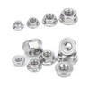 M8 x 1.25mm Serrated Flange Hex Lock Nuts, SpzcdZa 25pcs