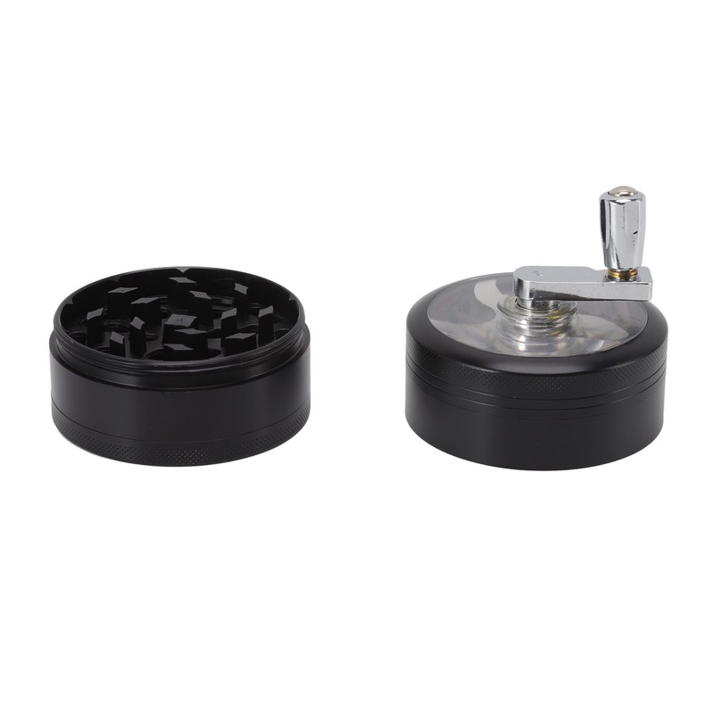 4 Layers Hand Crank Spices Grinder Zinc Alloy 60mm Manual