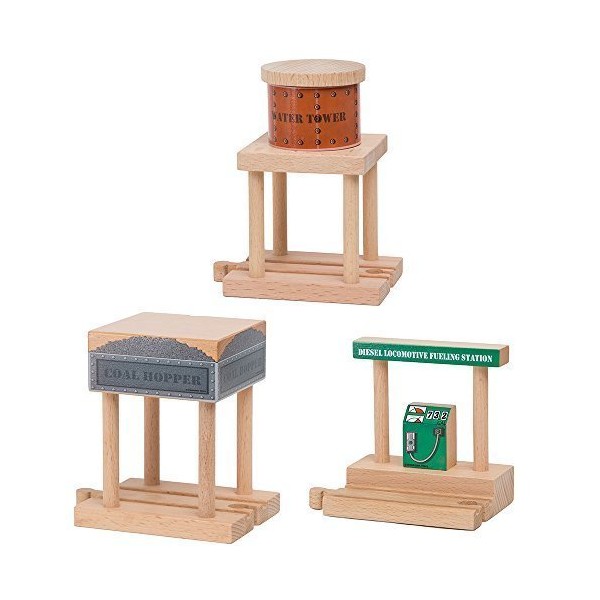 Water Tower, Coal Hopper, Diesel Fuel Station Combo Pack for