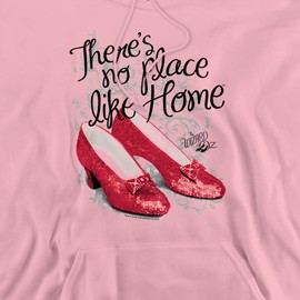 Trevco Wizard Of Oz Ruby Slippers Unisex Adult Pull-Over Hoodie, Pink, Large
