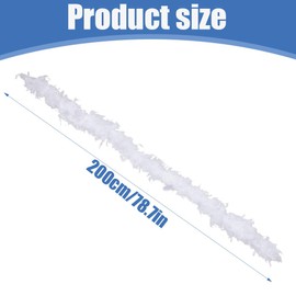 NHPY 1 x Feather Boa, White, Feathers, White Feathers, Feather Boa, White Feather Boa, 20s, Flapper, Carnival, Theme Party, 2 m, 40 g, White