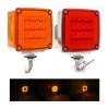 Par Plafon 24 Led Direccional Cuadrada Gel Estrobo 12-24v