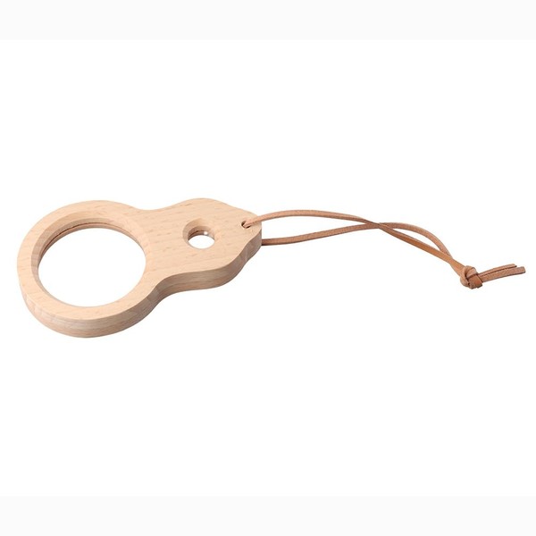 Wooden Magnifier,3X 5X Wood Magnifying Glass for Toddlers & Children,Magnification