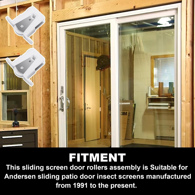Sliding Screen Door Rollers (2 Pcs) Fits for Andersen Part