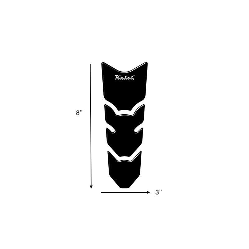 Keiti Motorcycle Tank Pad Universal Slim (Black)