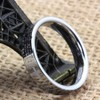 Fashion Month Womens 4mm Tungsten Carbide White Ring Engraved English