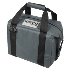 Hatch Coolers Canvas Soft Lunch Cooler with High-Density Insulation, Made in USA, 9-Can, Charcoal