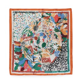 NEOVAT a soft scarf that is easy to wear all year round. a soft and refined scarf. (Orange leaf)