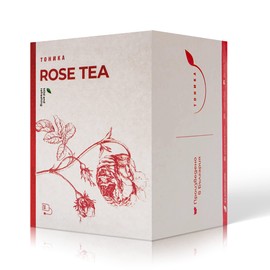 Tonika Tea - Rose Tea | Bulgarian Rose Damascena | Natural diuretic Tea | Refreshing Tea | Caffeine-Free 25 Tea Bags