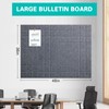 Large Cork Board, 12 Pack Felt Wall Tiles with Safe