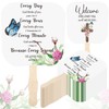 Tradder 50 Pcs Christian Church Thick Paper Fans Religious Handheld