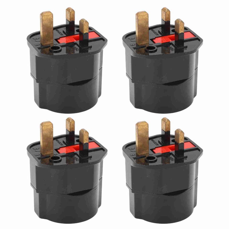 4PCS to Conversion Plug Grounding 2 Pin to 3 Pin