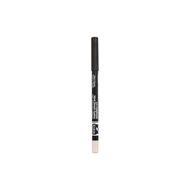 Kokie Cosmetics Waterproof Velvet Smooth Eyeliner Pencil, Champagne, 0.042 Ounce