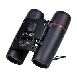 Fuworance 30X60 Mini Binoculars Small Compact Lightweight Foldable Coated Compact Roof Prism Pocket Binoculars with Carry Case Birdwatching Travel