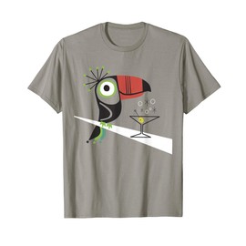 Mid Century Modern Toucan Tiki T-Shirt T-Shirt