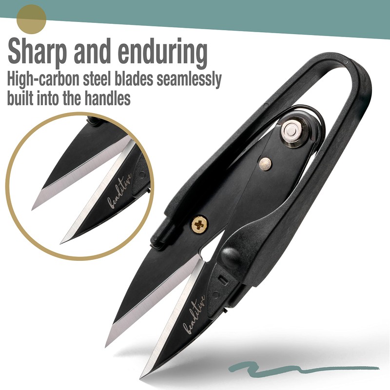 Beaditive Premium Thread Scissors - Thread Yarn Embroidery Cutter for