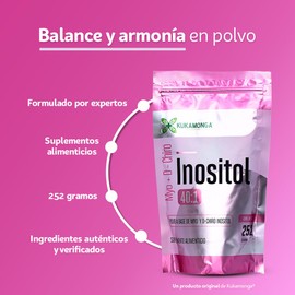 Myo & D-chiro Inositol Platinum | 252 g Polvo Cada Unidad | Paquete 3 Piezas | Sabor Neutro | Suplemento Natural