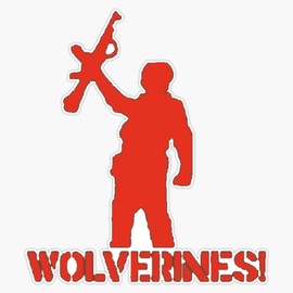 Red Dawn Window Bumper Sticker Decal 5"