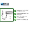 Door Security Chain Lock 85 x 35mm – Chrome Chain