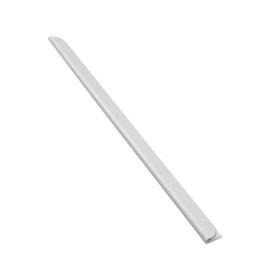 LEO's - 100 x Spine Bars White DIN A5 (210 mm) FH 3-4 mm for approx. 30 Sheets - Clamp Rail for Binding Unpunched Paper Documents and Sheet Collections - Clamp Strip Made of Hard PVC
