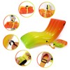 Funbroz Orange Pool Lounger Float with Cup Holder - Large