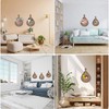 AIMALL 3pcs Boho Wall Hanging Baskets Set – Handwoven Jute